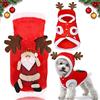 AOMAIGAD Abbigliamento per Animali Domestici di Natale,Cane Costume Natale per Cani e Gatti,Materiale di flanella di alta qualità,Comodo e caldo， il regalo di Natale preferito degli animali domestici (XL)