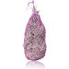Pferdelinis Rete da fieno per cavalli a maglia stretta, larghezza maglie 3 x 3 cm, rete da fieno a maglia stretta, peso 3 - 4 kg (1 rosa)