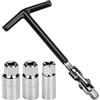 Noosverl Chiave per Candele 16/18/21mm di accensione universali Chiave svitacandele per Auto e Moto