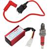 Akozon Accensione Coil Alluminio 5 Pin AC CDI Box A7TC Kit Candela adatto per Pit Dirt Moto