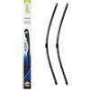 VALEO Silencio Tergicristalli VF401 Kit di Spazzole tergicristallo originali Flat Blade ad Alte Prestazioni, Maggior Visibilità su Strada 700mm/700mm Anteriore Confezione da 2 574310