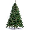 Nataland Albero di Natale Artificiale Verde Decorato con Bacche e Pigne, Modello Elbrus Altezza 210 Cm, Abete Super Folto con Effetto Realistico e Rami con Aghi Anticaduta (210 Cm, Elbrus)