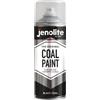 JENOLITE Vernice per carbone nero - 400 ml - Ringiovanire carboni artificiali, fuochi a gas, fuochi, stufe, canne fumarie, ecc. Finitura opaca (adatta per temperature fino a 600ºC / 1100ºF)