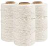 G2PLUS 300m Spago Beige,2mm Cordoncino in Cotone,Cordoncino Natalizio