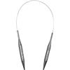 Coopay Ferri da Maglia Circolari da 40 cm, Corti e Circolari in Acciaio con Cavo Flessibile, Spille Circolari Fisse in Metallo per Piccoli Progetti,10mm