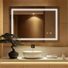 SaniteModar Specchio Bagno LED 60x80 cm - Ultra Luminoso e Antiappannamento - Specchio Bagno con Luce Dimmerabile - Installazione Verticale/Orizzontale, IP44 Impermeabile