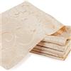 FainFun Tovaglioli di Stoffa Natalizi, FainFun 6 Pezzi Tovaglioli di Tessuto, Tovagliolo di Stoffa, Modello Bifacciale,oro Chiaro, Delicate Decorazioni per la Tavola di Natale, Decorazioni per Matrimoni