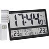 TFA Dostmann - Orologio da parete digitale XL, 60.4521.01, con batterie, colore nero