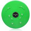 Accessotech Twist Waist, disco rotante fitness per torsioni, esercizi di aerobica, equilibrio e riflessologia, dotato di magnete, Green