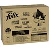 Felix Le Ghiottonerie in Gelatina 80 x 85 g Alimento umido per gatti - Varietà di pesce 2 (Platessa, Salmone, Tonno, Merluzzo)