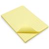 WAYTEX 931685 100 Note adesive A5 con linee - Blocco da 100 fogli adesivi riposizionabili, formato grande, 15 x 21 cm, colore: giallo pastello