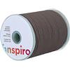 INNSPIRO Cordoncino cotone cerato fine marrone 1,5 mm. 100 m.