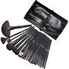 Cadrim Pennelli Make Up,Cadrim 24 Set di pennelli professionali per trucco trucchi,pennelli trucco con borsa (24 Nero)