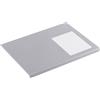 Durable 729310 Sottomano con Profilo Angolare Protettivo, Copertina Trasparente, Antiscivolo, 650x500 mm, Grigio