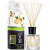AROMATIKA Diffusore Profumato Gelsomino 200 ml - Fragranza Intensa e Duratura - Fragranza Fresca - Profumo Ambiente - Aroma Floreale - Diffusore Canna Profumata - Aromaterapia - Reed Diffuser Jasmine