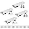 Bwintech 4 Pezzi Lucchetto Hasp Latch Serrature 5 Pollice (125mm) 304 In Acciaio Inox Serratura Hasp Latch Hasp per Porta Shed Gate Cabinet con Vite Nichel Spazzolato