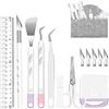ImnBest Accessori per Plotter, 13 Pezzi di Strumenti per diserbo in Vinile per Cricut Silhouette Weeder Silhouette Accessori, Set di Plotter per Plotter da diserbo, cammei, Scritte, creazione Fai-da-Te