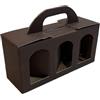 Weboxes Porta vasetti 25 x 8 x 12cm (LxPxH) Confezione da 20 pezzi - Colore Marrone-