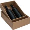 Weboxes Scatola Fondo e Coperchio 35,2 x 24 x 9,5cm (LxPxH) Confezione da 25 pezzi - Colore Avana -