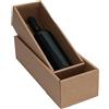 Weboxes Scatola Fondo e Coperchio 9,5 x 13,2 x 35,2cm (LxPxH)- Confezione da 25 pezzi - Colore Avana -