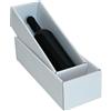 Weboxes Scatola Fondo e Coperchio 9,5 x 13,2 x 35,2cm (LxPxH) Confezione da 25 pezzi - Colore Bianco -