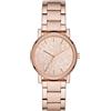 DKNY Soho Orologio da donna, Movimento al quarzo con cinturino in lega, acciaio inossidabile, pelle o silicone