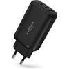 ANSMANN 3-Port USB Charger 65 W - USB Quick Charge 3.0 Power Delivery Profile 4 charger con controllo intelligente della carica per laptop, smartphone, tablet, Go Pro, e-book reader ecc.