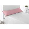 Miracle Home Federa per cuscino, morbida e confortevole, cotone 50% poliestere, rosa, letto da 150