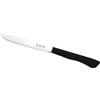 COLTELLERIE INOXBONOMI Lux bivalva blister 6 coltelli bistecca nero cm 12