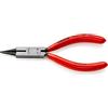 KNIPEX Pinza a becchi tondi con tronchese (pinza per gioiellieri) in confezione Self-service rivestiti in resina, 19 01 130 SB