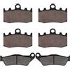 Yerbay Pastiglie Freni Anteriore/Posteriore Kit per BMW R 1150 RT (Integral ABS) 2000-2005 / R1200S 2006-2008 / R1200 RT 2005-2013 / RG 1200 GS (K25) Cast Wheels 2004-2008