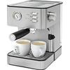 Profi Cook PROFICOOK PC-ES 1209 - Macchina per caffè espresso automatica, pressione massima 20 bar, funzione preriscaldamento, serbatoio dell'acqua da 1,8 litri, acciaio INOX
