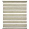GARDINIA Tenda doppia a rullo deluxe, Montaggio a soffitto, a parete o in una nicchia, Con catenella laterale, Strisce trasparenti e opache, Incl. materiale di montaggio, Cappuccino mélange, 90x240 cm