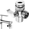 HOMEJOY 3 Vie Deviatore Doccia Rubinetto 1/2 Pollici Deviatrice Rubinetto Valvola Adattatore Doccia con M22-M24 per Lavandino Bagno Cucina Doccetta