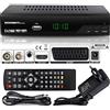 hd-line 2910 DVBT2 Ricevitore Full HD 1080P 4K per TV (HEVC/H.265 HDMI SCART, USB 2.0, DVBT-2, DVB-T2, DVB T2, DVBT 2), Reciver, Ricevitore, Nero, Echosat 20910 S, 2910echo