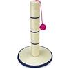 ARQUIVET Griffoir pour Chats - Poteau avec Boule - Griffoirs pour Chats - Blanc et Bleu - 30 x 30 x 46 cm - Jouets pour Chats
