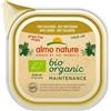 almo nature Bio Organic Maintenance, Alimento Umido per Gatti Adulti con Tacchino - Confezione da 1.615 kg (19 x 85 g)