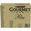 Gourmet Purina Gourmet Perle Filettini in Salsa Cibo Umido per Gatti con Manzo, Pollo, Salmone, Tonno, 96 buste da 85g