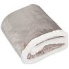 Tata Home Coperta Pile Plaid Divano Pesante e Caldo con Retro Sherpa da 460 gr/mq Tinta Unita con Cuori Letto Culla 127x152 cm Dis. Kiki Beige