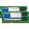 GLOBAL MEMORY 16GB (2 x 8GB) DDR3 1066MHz PC3-8500 204-PIN SODIMM Memoria RAM Kit per MacBook & MacBook PRO 13 Pollici (metà 2010)