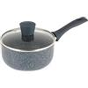 Russell Hobbs RH00845EU Nightfall Stone 18cm Fornello a doppio strato in alluminio pressato antiaderente, inclusa induzione, meno cottura dell'olio, manico in bachelite morbida, marmo blu