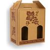 Weboxes Portabottiglie 6 posti con manico 24,5 x 16,5 x 28 - Confezione da 10 pezzi