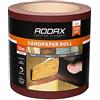TIMCO 231311 - Rotolo di carta vetrata, grana 120, 115 mm x 10 m, colore: Rosso