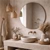Baikal Specchio da bagno, varie forme e misure disponibili. Opzione con e senza LED. Stili che si adattano al bagno o a qualsiasi stanza della casa. 70 Specchio Rotondo, 280034049
