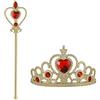 Vicloon Accessori Principessa Bella, Principessa Corona e Principessa Bacchetta, Accessori Abito per Carnival Birthday Party Festa di Halloween,Cosplay, Giallo