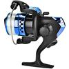 Tissting Mulinello da Pesca Tipo 200 Spinning Wheel 5.1: 1 Rapporto di Trasmissione Mulinello da Pesca a Tazza Leggero e Potente Adatto Mulinello Mare per Canne da Mare Corte e Pesca in Lago(Blu)