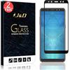 J&D Compatibile per 2 Confezioni Samsung Galaxy A8 2018 Pellicola Protettiva, [Non Piena Copertura] [Senza Bolla] Balistico Vetro Temperato Protezione Schermo - [Non per Galaxy A8 Plus 2018]
