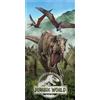 Jerry Fabrics Telo Mare Jurassic Word Dinosauri Dimensione 70 x 140 Centimetri Ideale Per Mare E Piscina