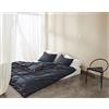 Calvin Klein Printed Essentials, set copripiumino singolo, 155 x 220 cm + 80 x 80 cm, colore mezzanotte