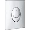 Grohe 38505P00 Skate Air Piastra di Azionamento WC, Doppio Scarico, Installazione Verticale, Cromo Satinato